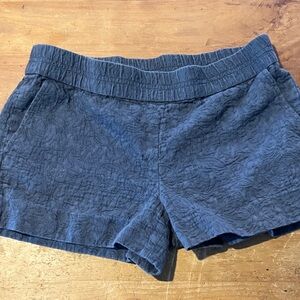 J Crew Women's Blue/Gray Textured Shorts